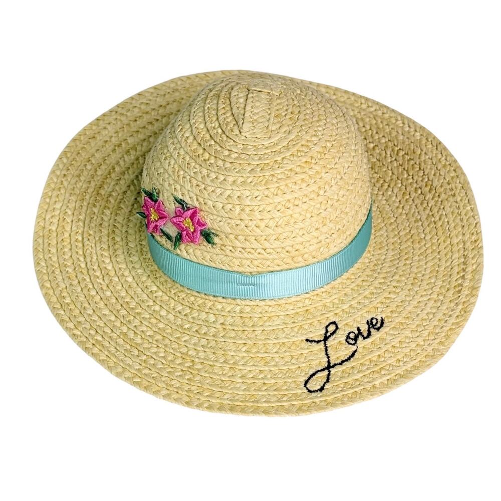 American Girl Straw Hat Grace Love Flowers Paris France Doll Outfit Accessory